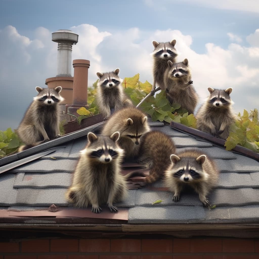 raccoons_on_a_roof_realistic_photo